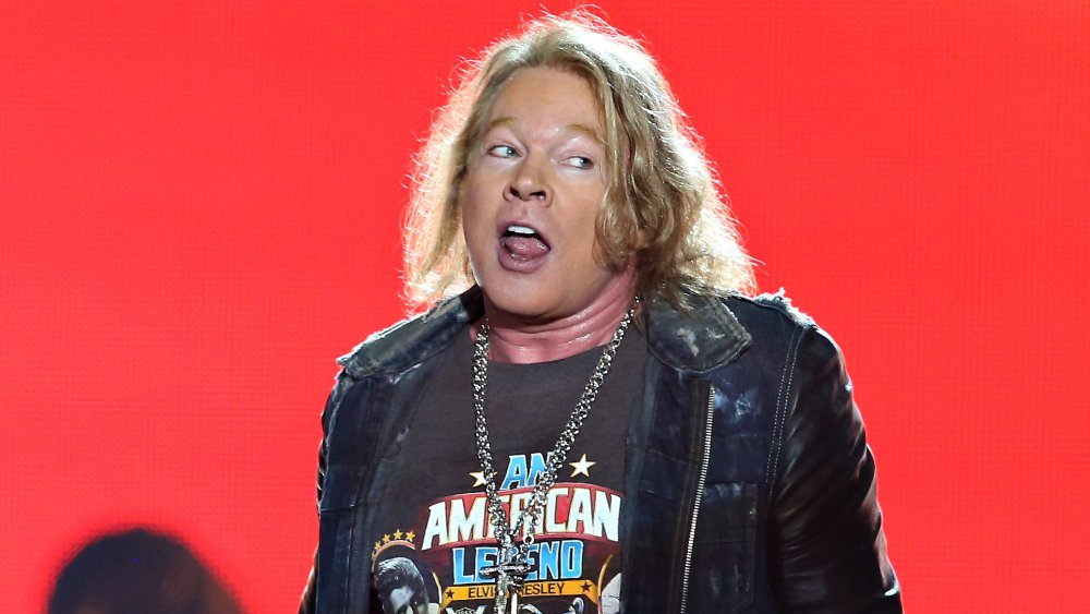 A profile shot of Axl Rose