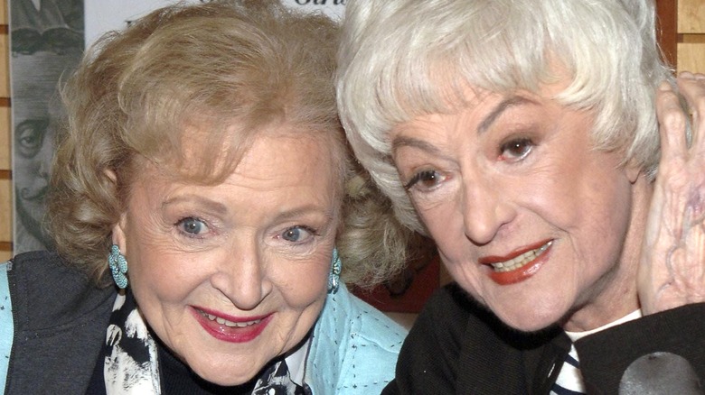 Betty White and Bea Arthur smiling