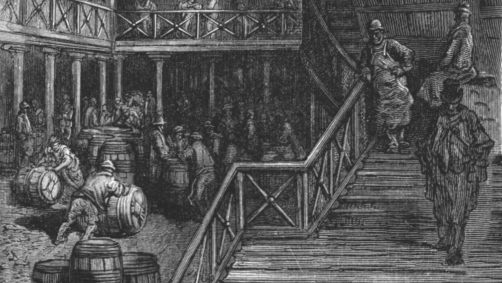 The Great Vats, 1872. Fermentation tanks at Barclay, Perkins and Company brewery in Park Street, Southwark
