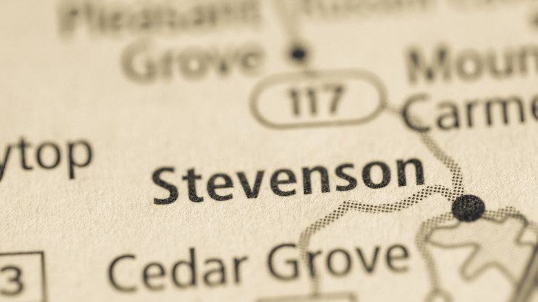 stevenson alabama map