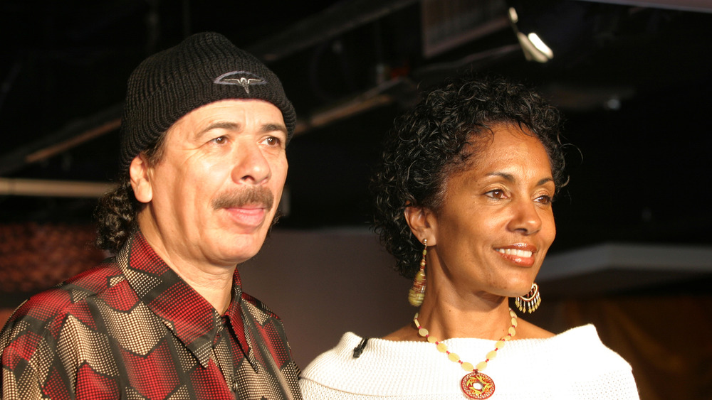 Musician Carlos Santana and his former wife, Deborah