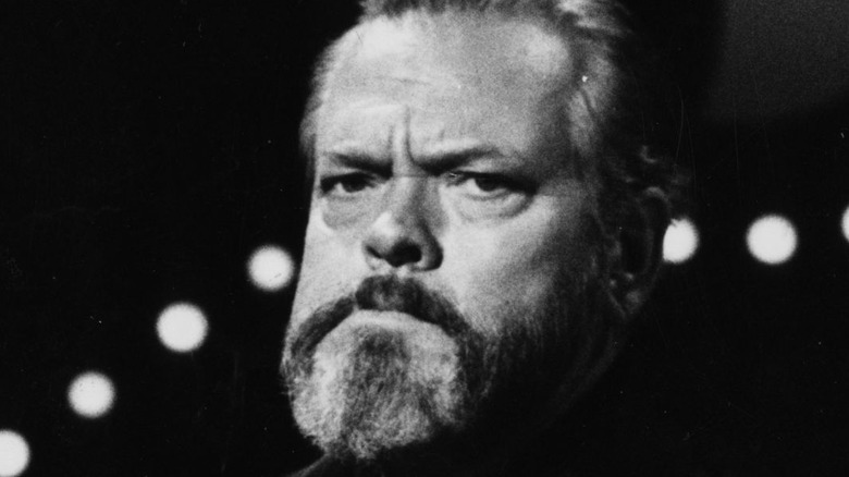 Orson Welles frowning