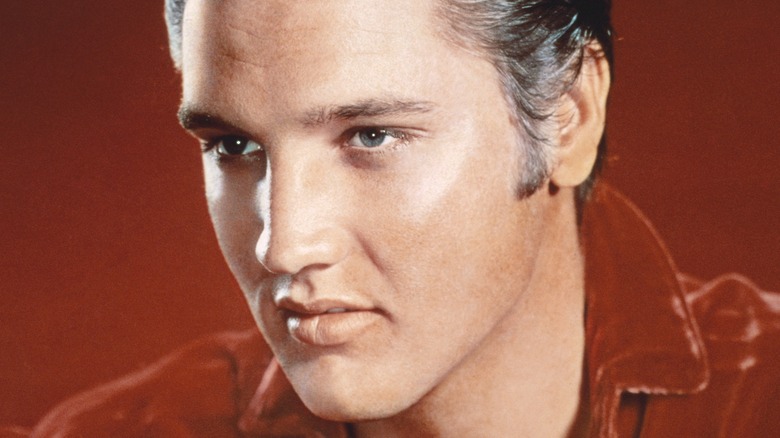 Elvis presley red background