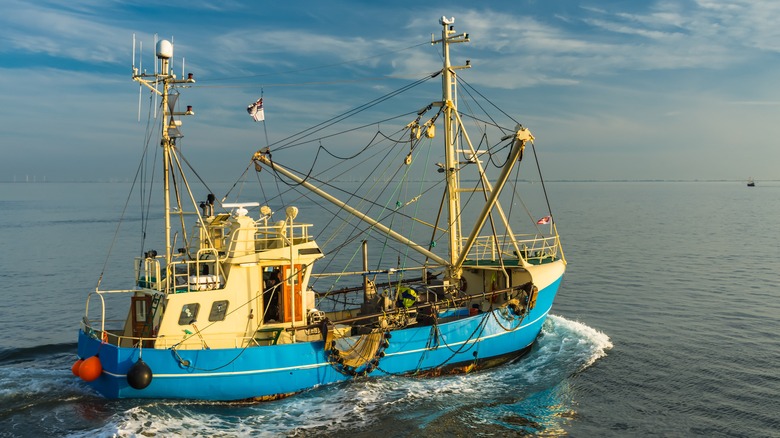 North Sea fishing boat