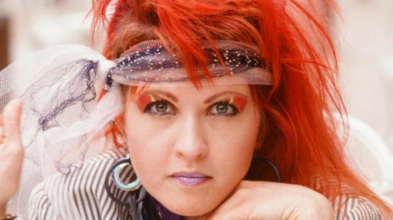 Cyndi Lauper close up, 1984