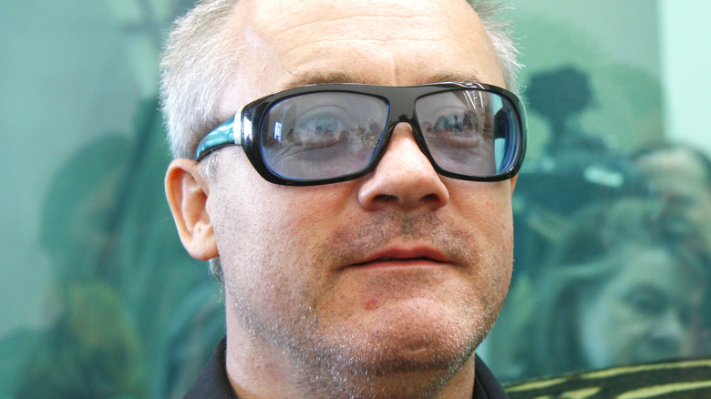 Damien Hirst with glasses