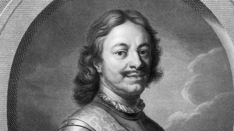 Engraving of Peter the Great