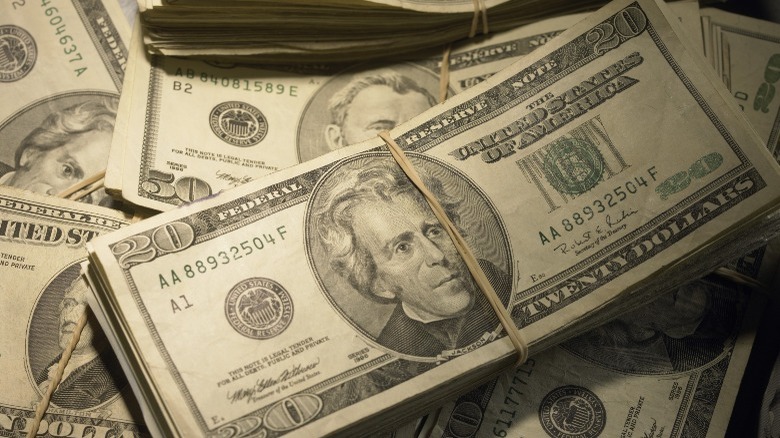 stack of American bills