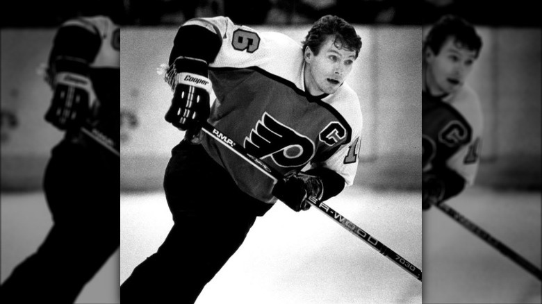 Bobby Clarke wearing Cooperalls