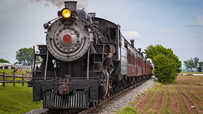 Classic steam train