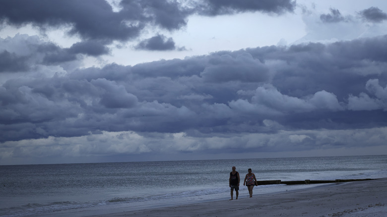 Stormy skies near Tampa Beach