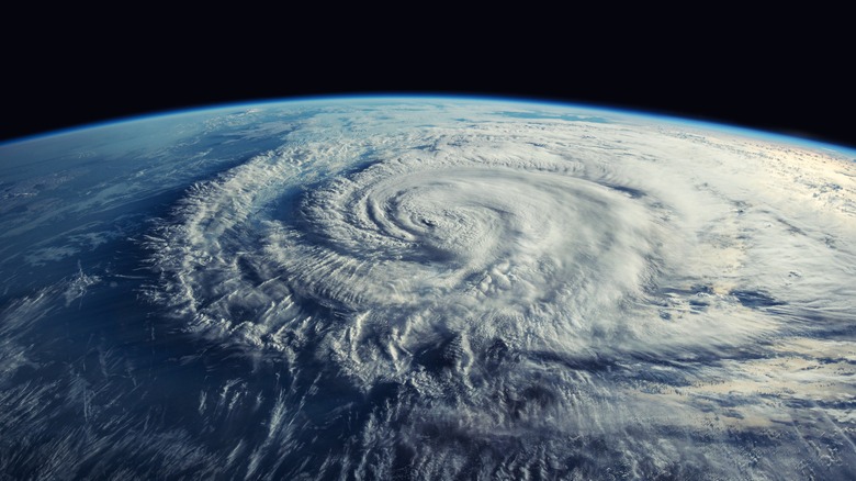 Hurricane viewed from space