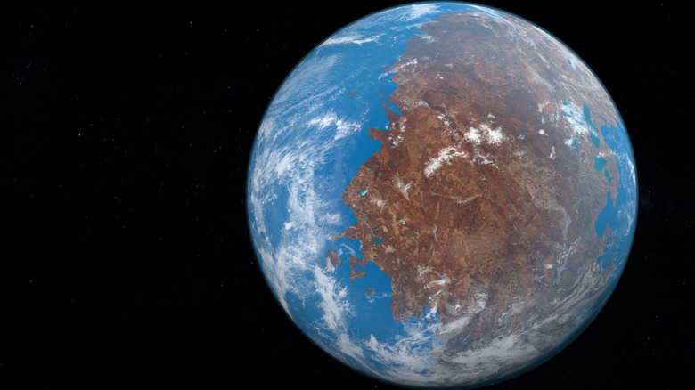 Pangaea supercontinent map