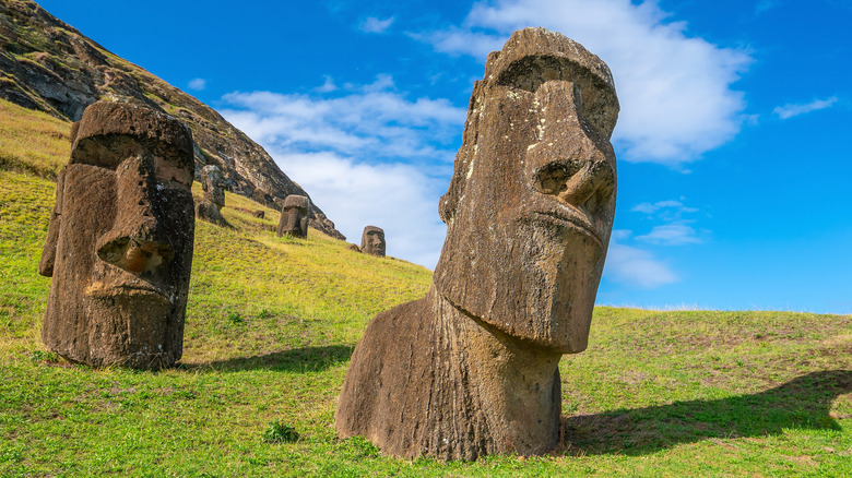 Easter Island Moai statues 