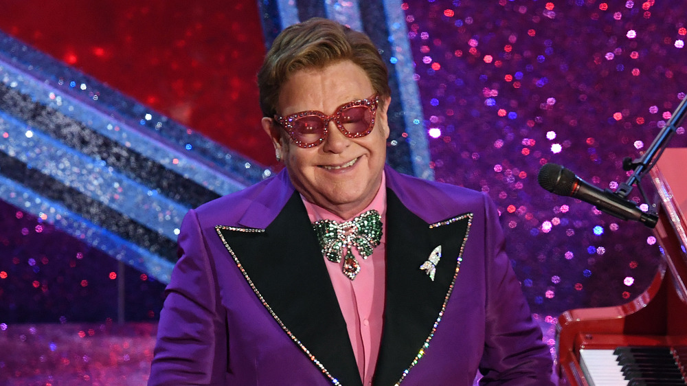 Elton John performs at the 92 Annual Academy Awards in 2020