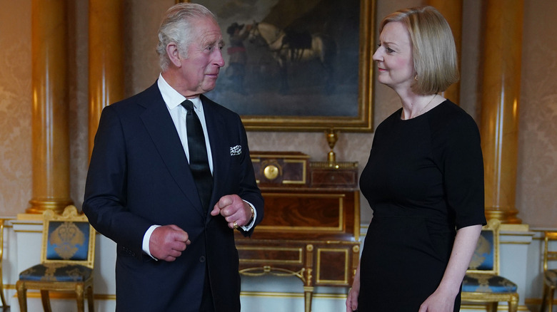 King Charles III and Liz Truss
