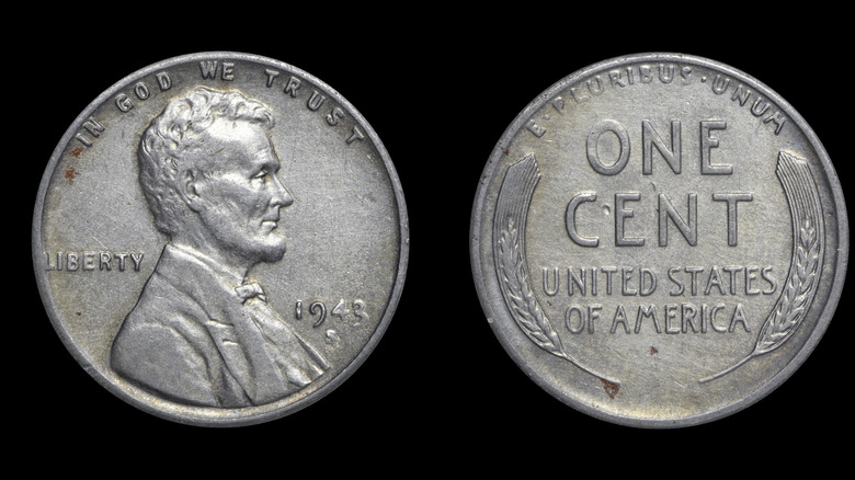 Front and reverse side of The 1943 Lincoln Wheat Penny