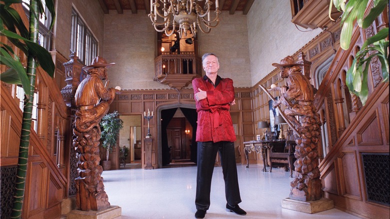 Hugh Hefner standing