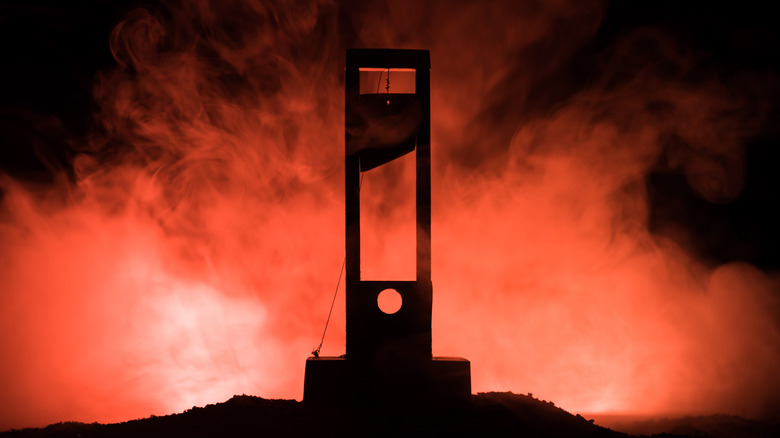 A guillotine 