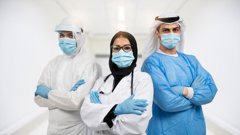 Middle Eastern medical team