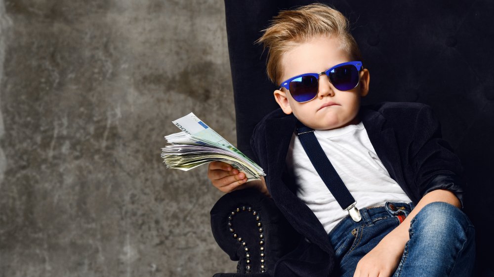 boy with money