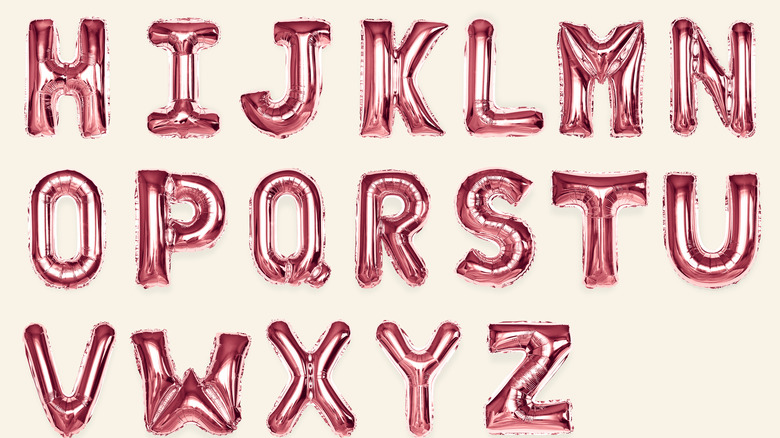 alphabet in balloon letters