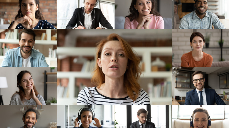 an online meeting