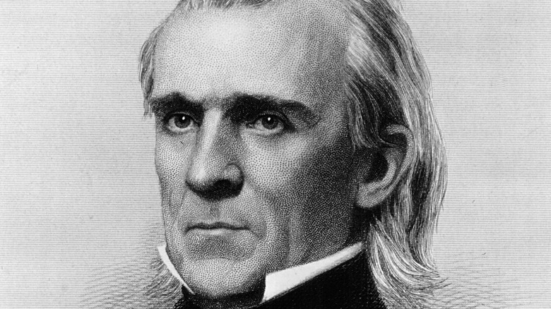 James Polk looks right