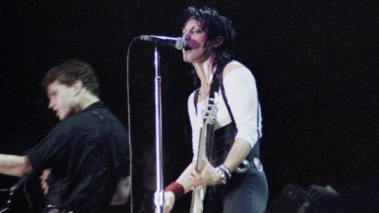 Joan Jett performing in 1980s