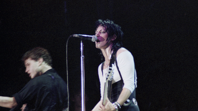 Joan Jett performing in 1980s
