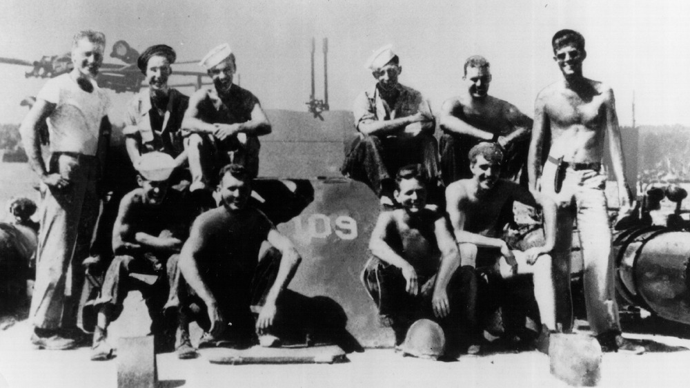 JFK with his men