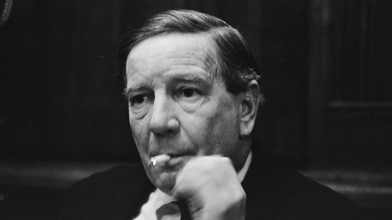 Kim Philby smoking a cigerette