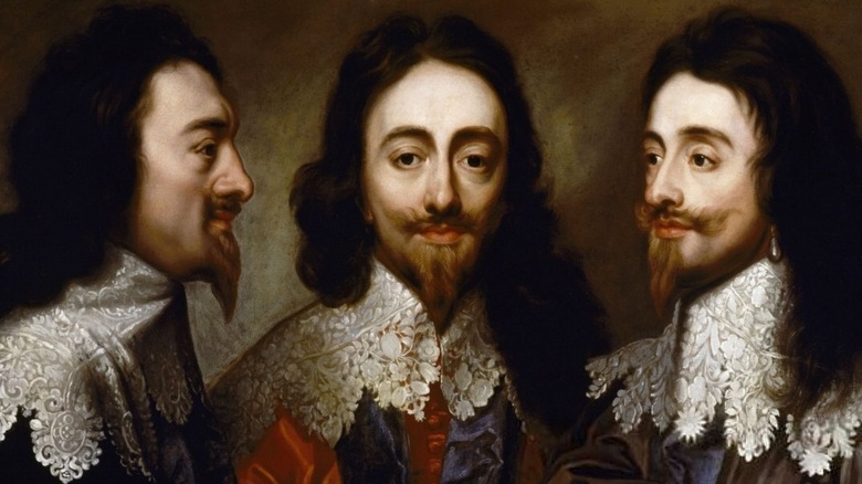 triple portrait of charles i