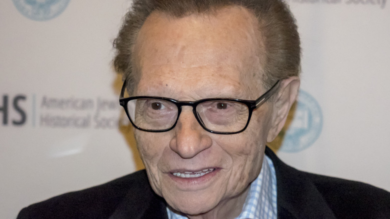 Larry King smiling at event