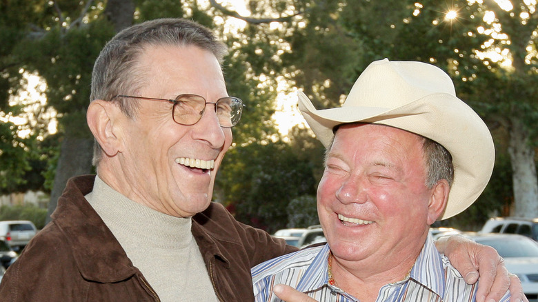Leonard Nimoy William Shatner laughing