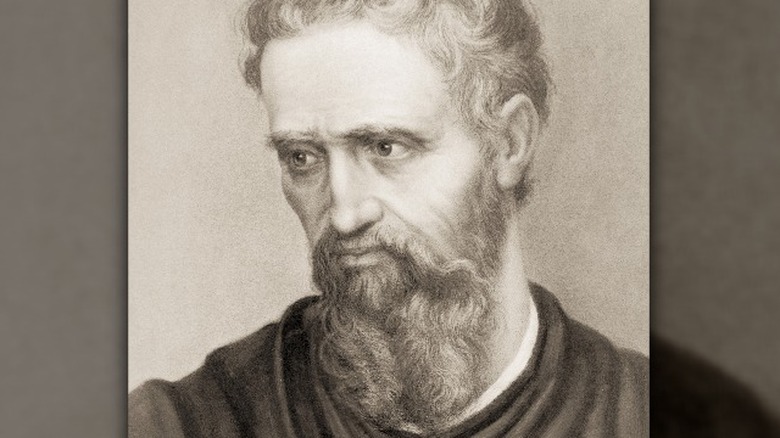 Michelangelo beard portrait