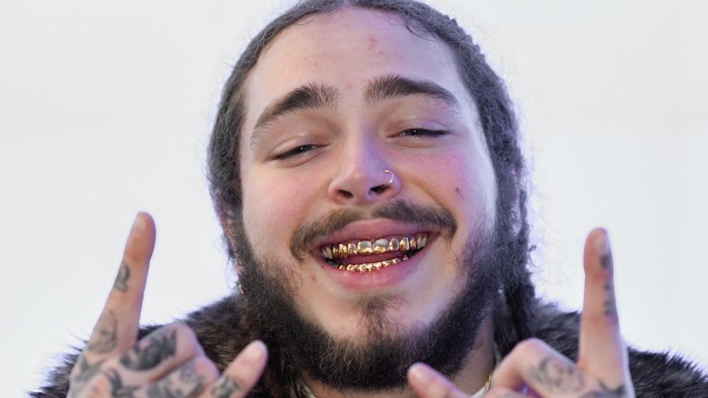 Post Malone performing