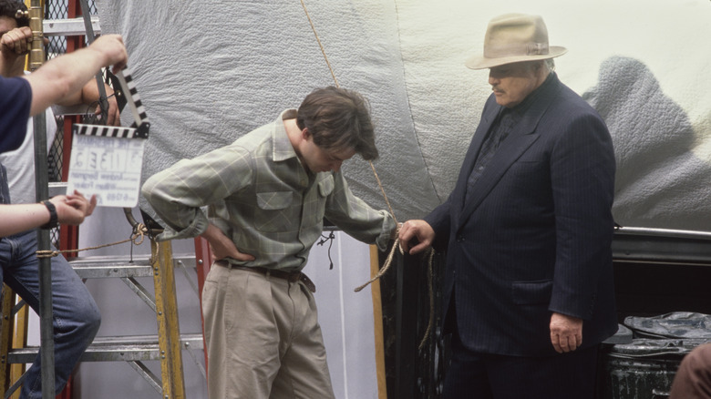 Brando on set