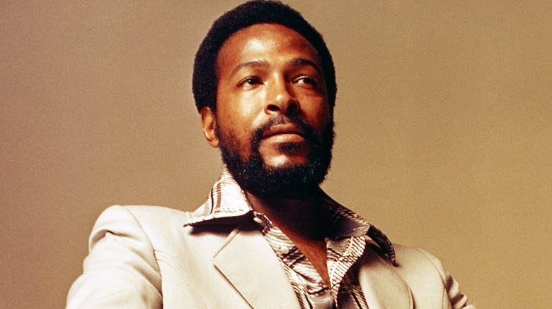 Marvin Gaye posing for photo