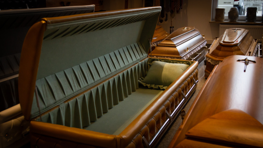 Several caskets