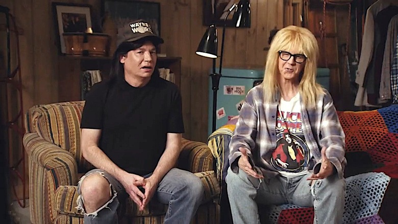 Mike Myers and Dana Carvey in commercial