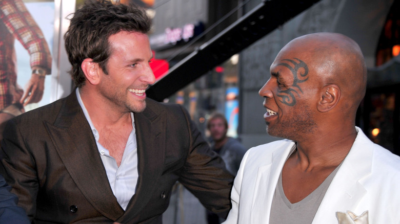 Bradley Cooper and Mike Tyson laughing