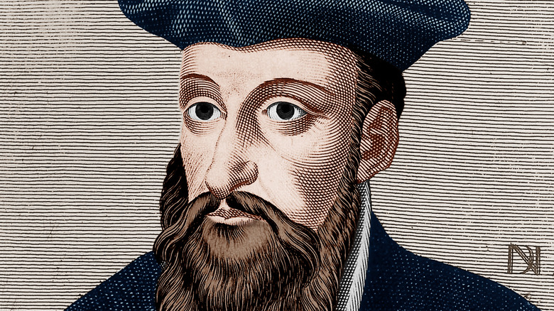 drawing of Nostradamus