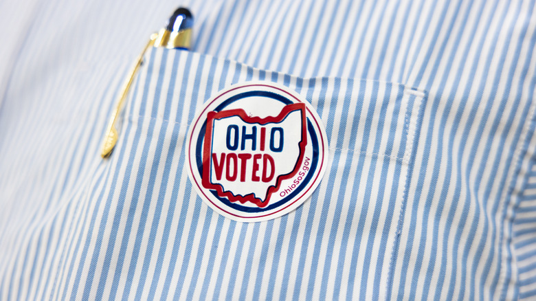 Ohio election sticker