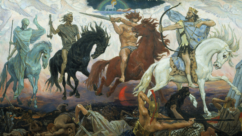 Four horsemen of apocalypse 1887 artwork