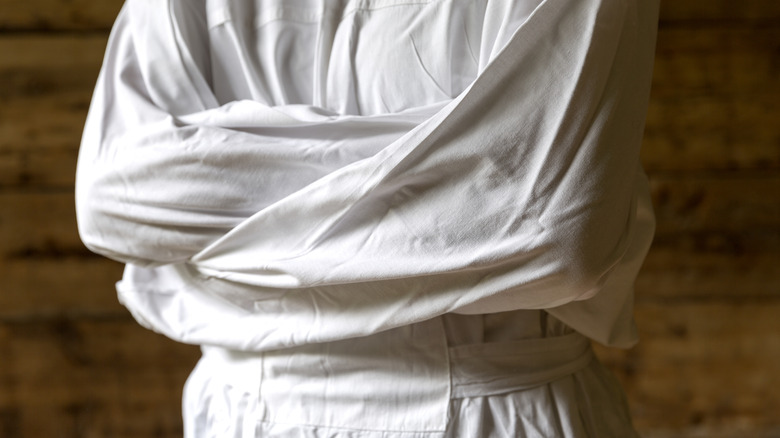 Man in straightjacket