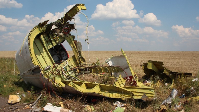 Wreckage from flight MH17