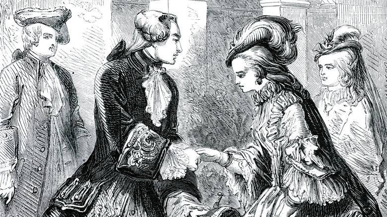 King George and Charlotte engraving