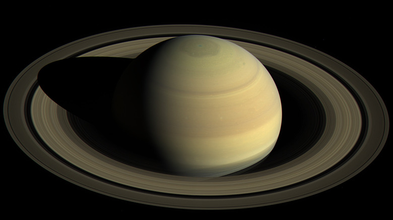 Color image of Saturn