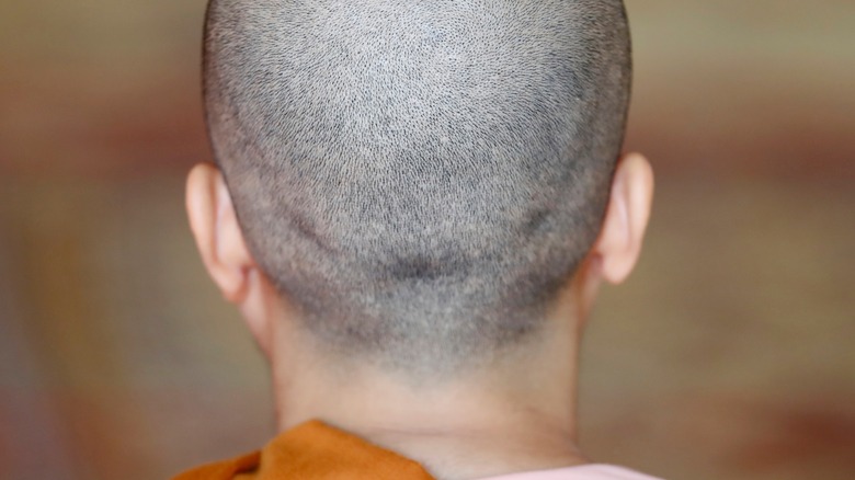 Head after tonsure